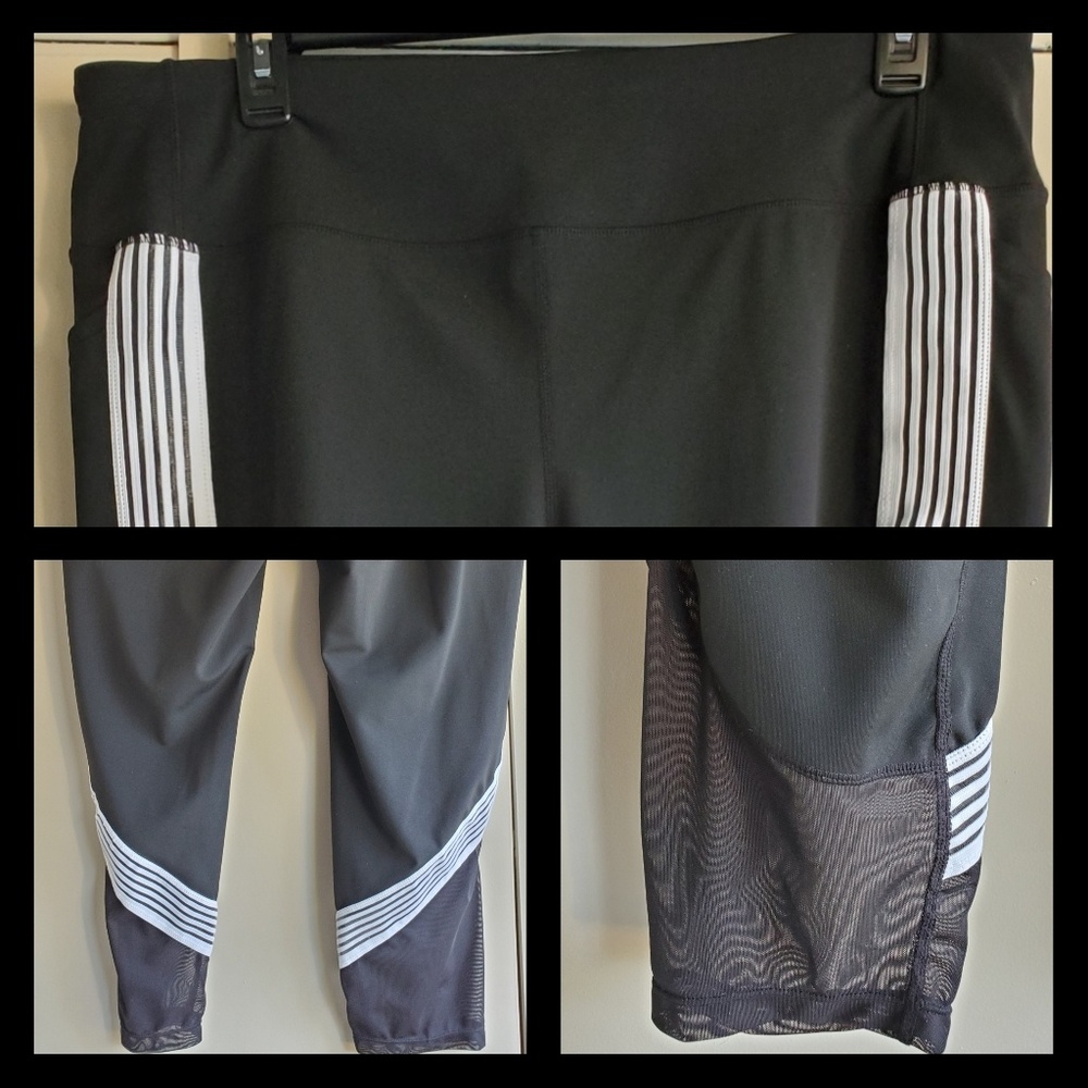 Avia Black Mesh 3X Active Legging